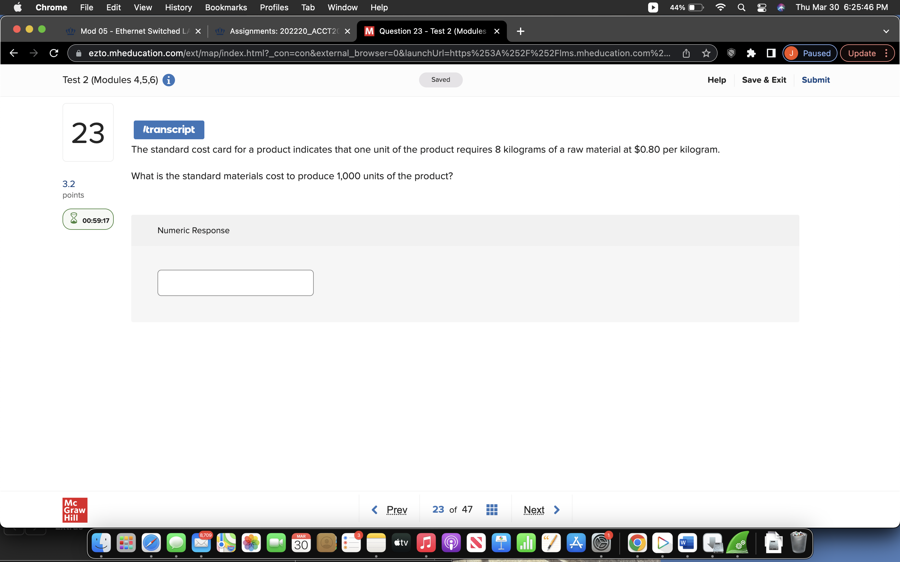 Chrome File Edit View History Bookmarks Profiles Tab Window Help 44%2
