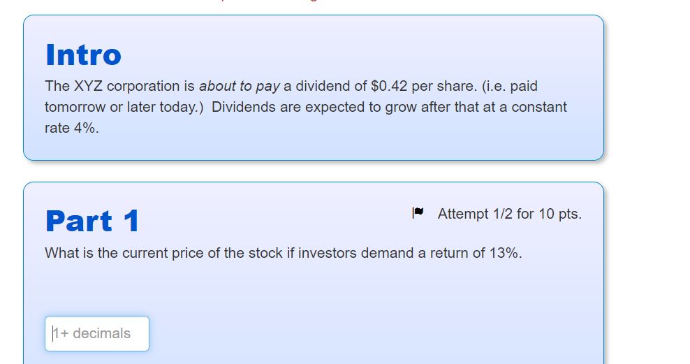 be recieved 1 year from now.) Part 1 | Attempt 1/1 for