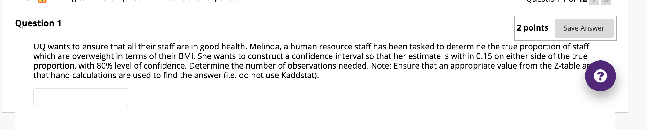 of 12 QUEStlon 2 3 points Save Answer The Head of U0