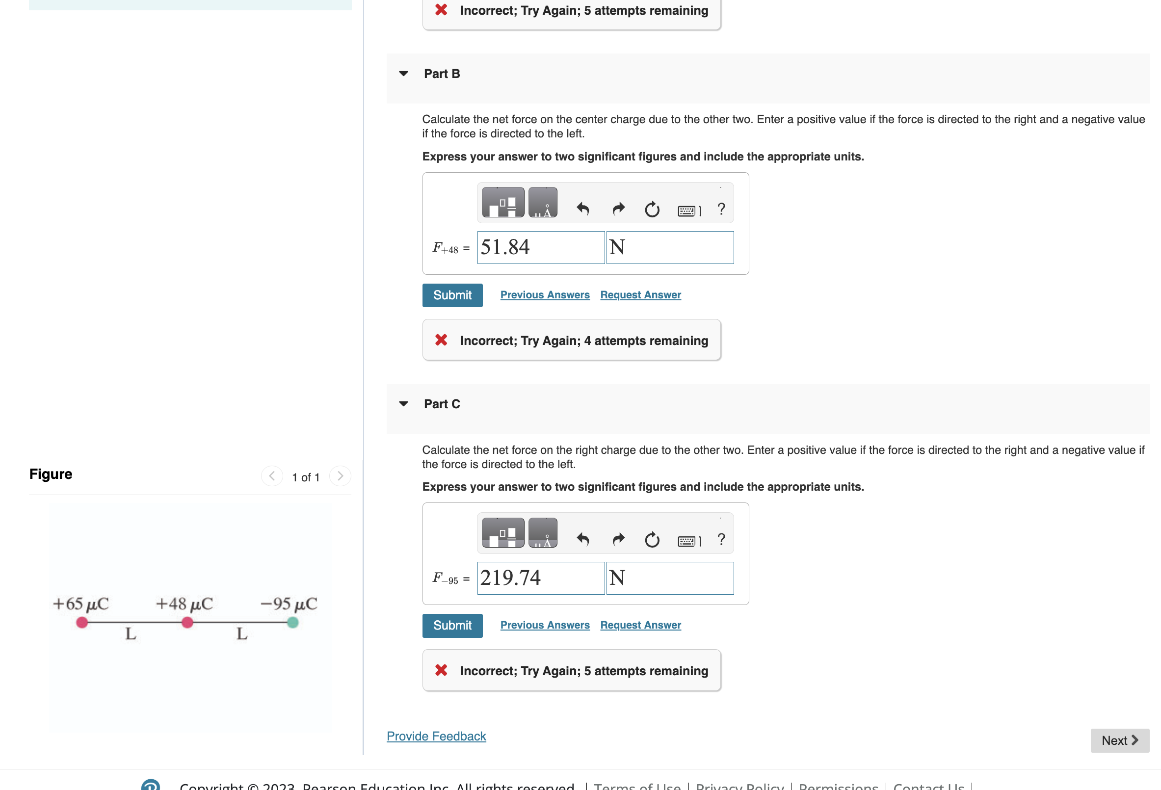 Feedback I Review I Constants v PartA At what point(s) along the