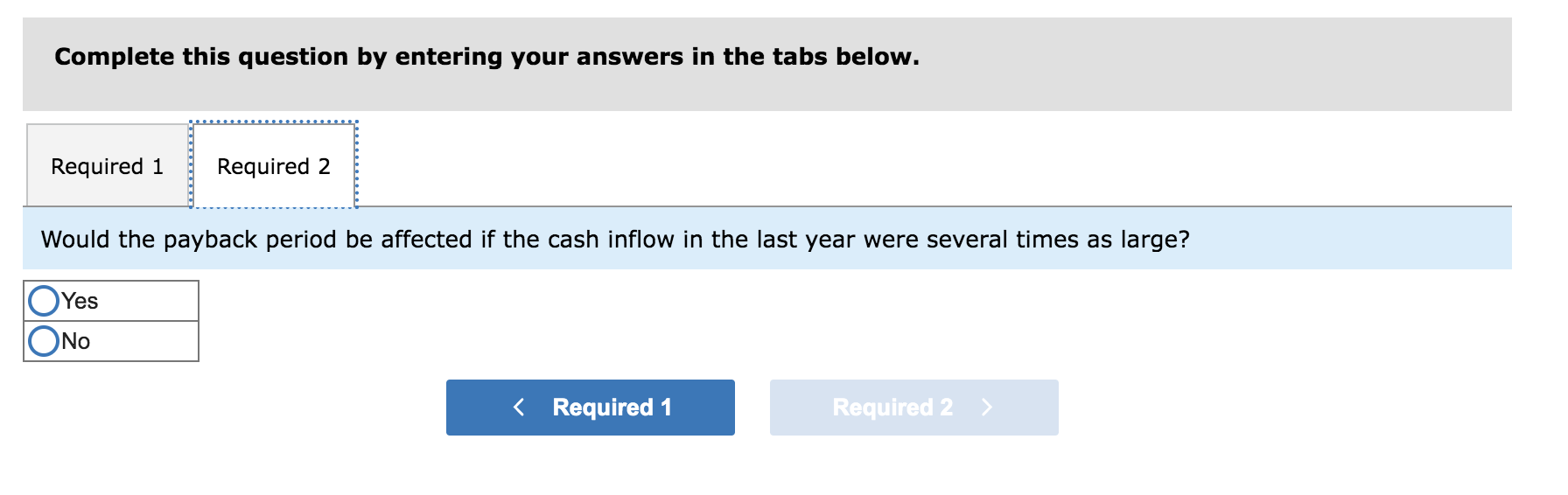 investment with the following cash flows: Year Investment Cash Inflow 1 $