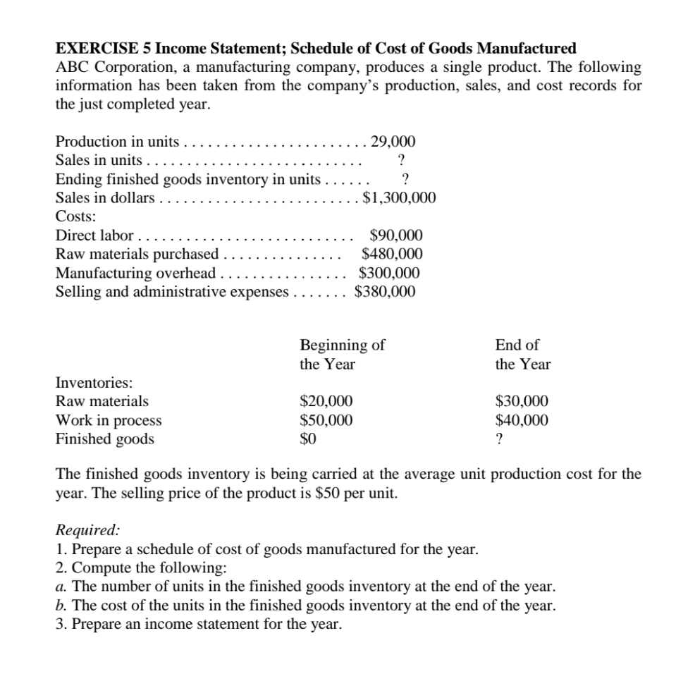 If you could please explain how to solve this exercise. EXERCISE 5