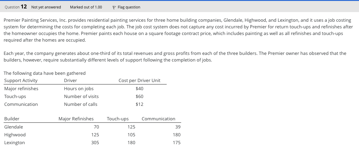 Question 12 I need help with question 12. Is answer A correct?