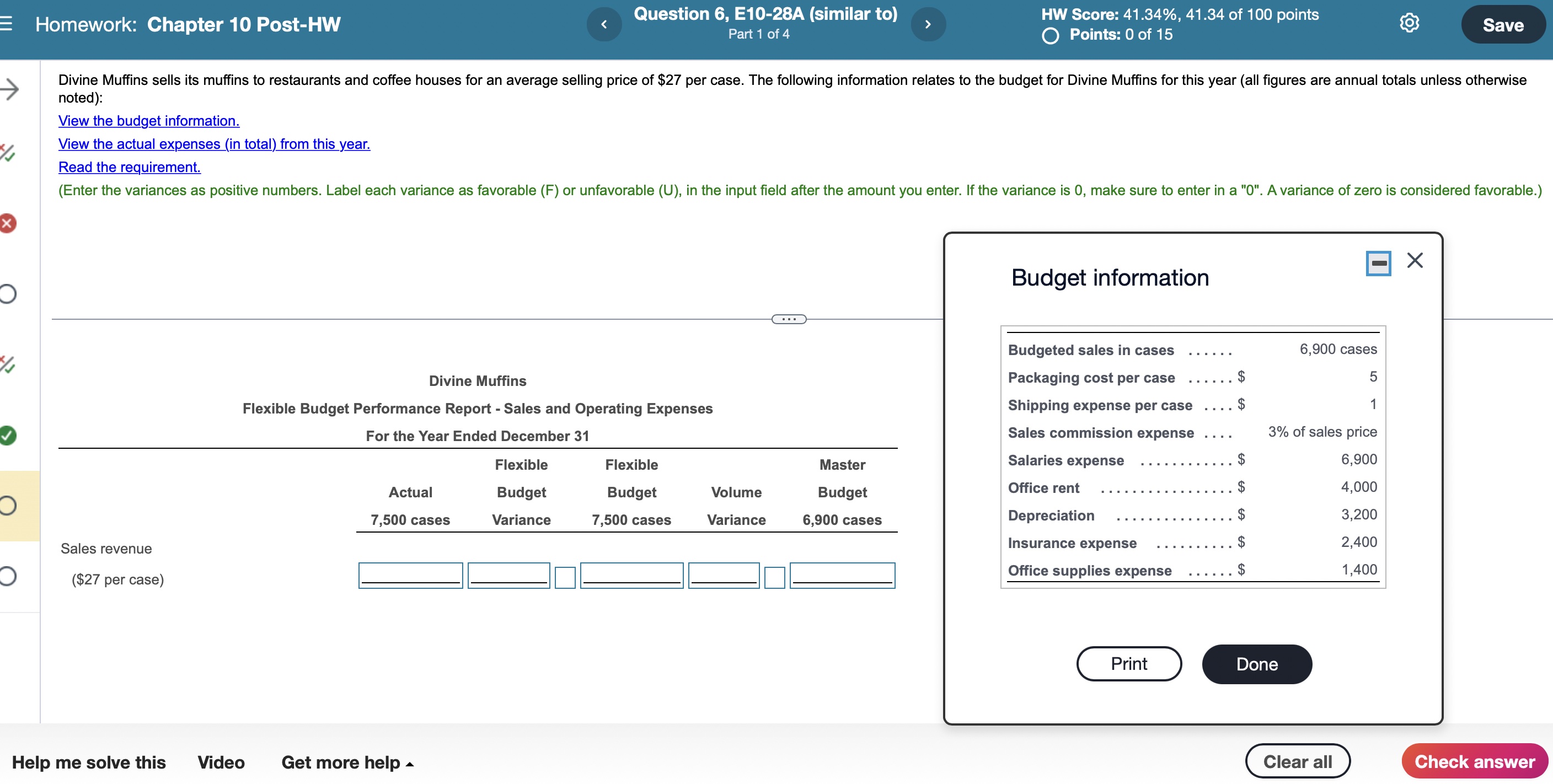  Homework: Chapter 10 Post-HW Question 6, E10-28A (similar to) HW Score: