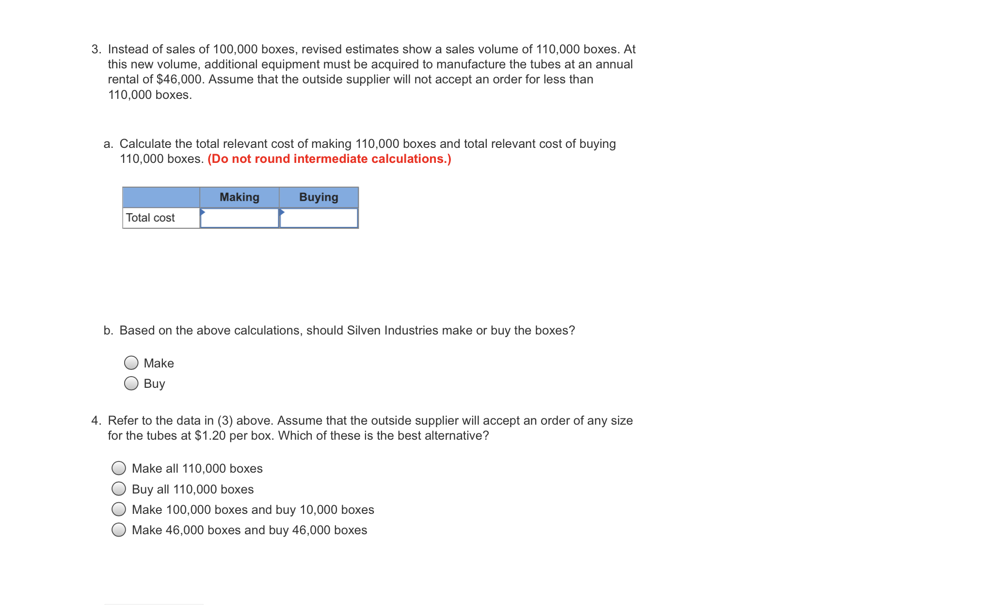 remaining questions are on the second picture. value: 60.00 points Silven Industries,