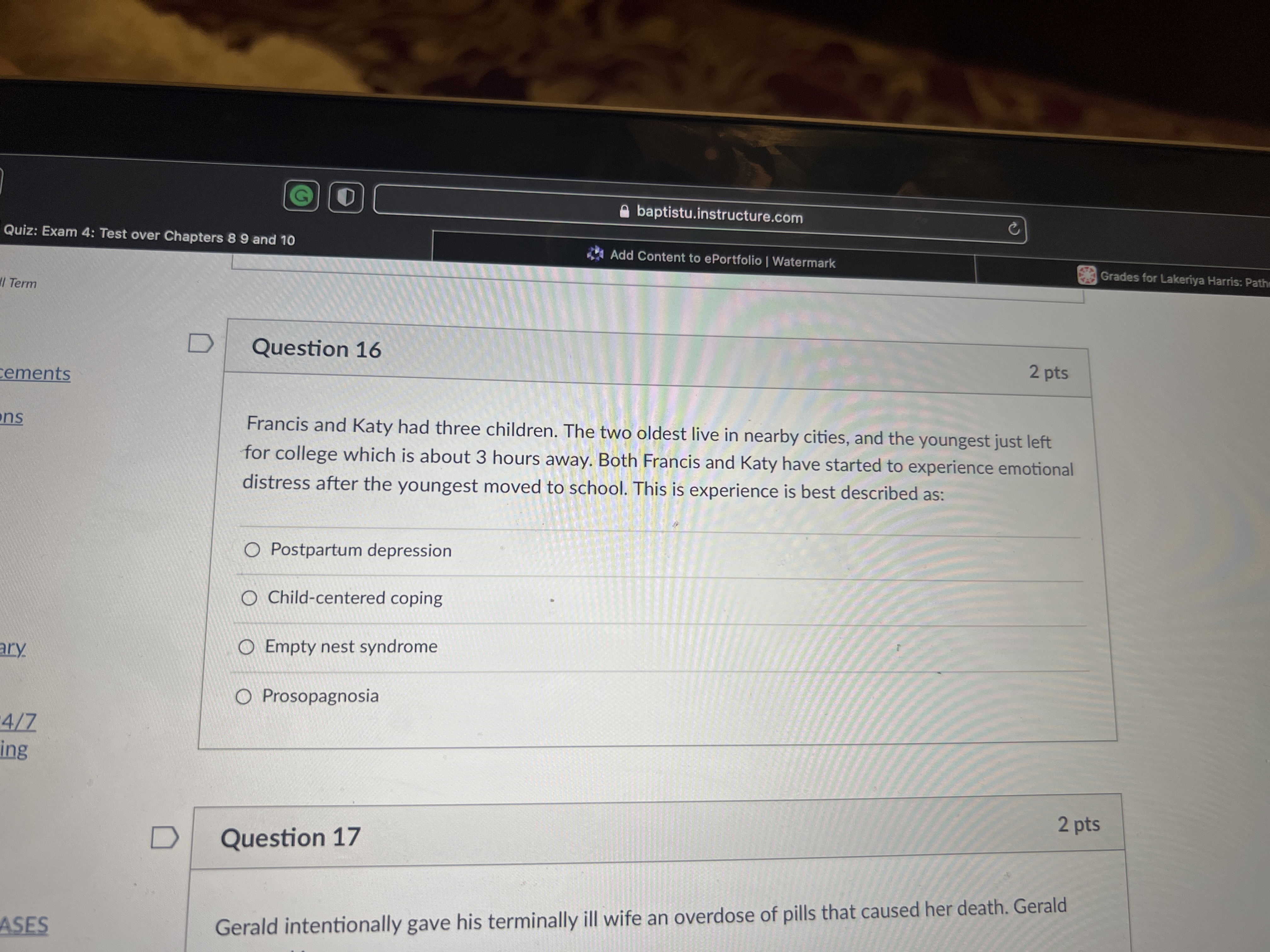 9 2 pts Cross-sectional research may not be appropriate for examining the