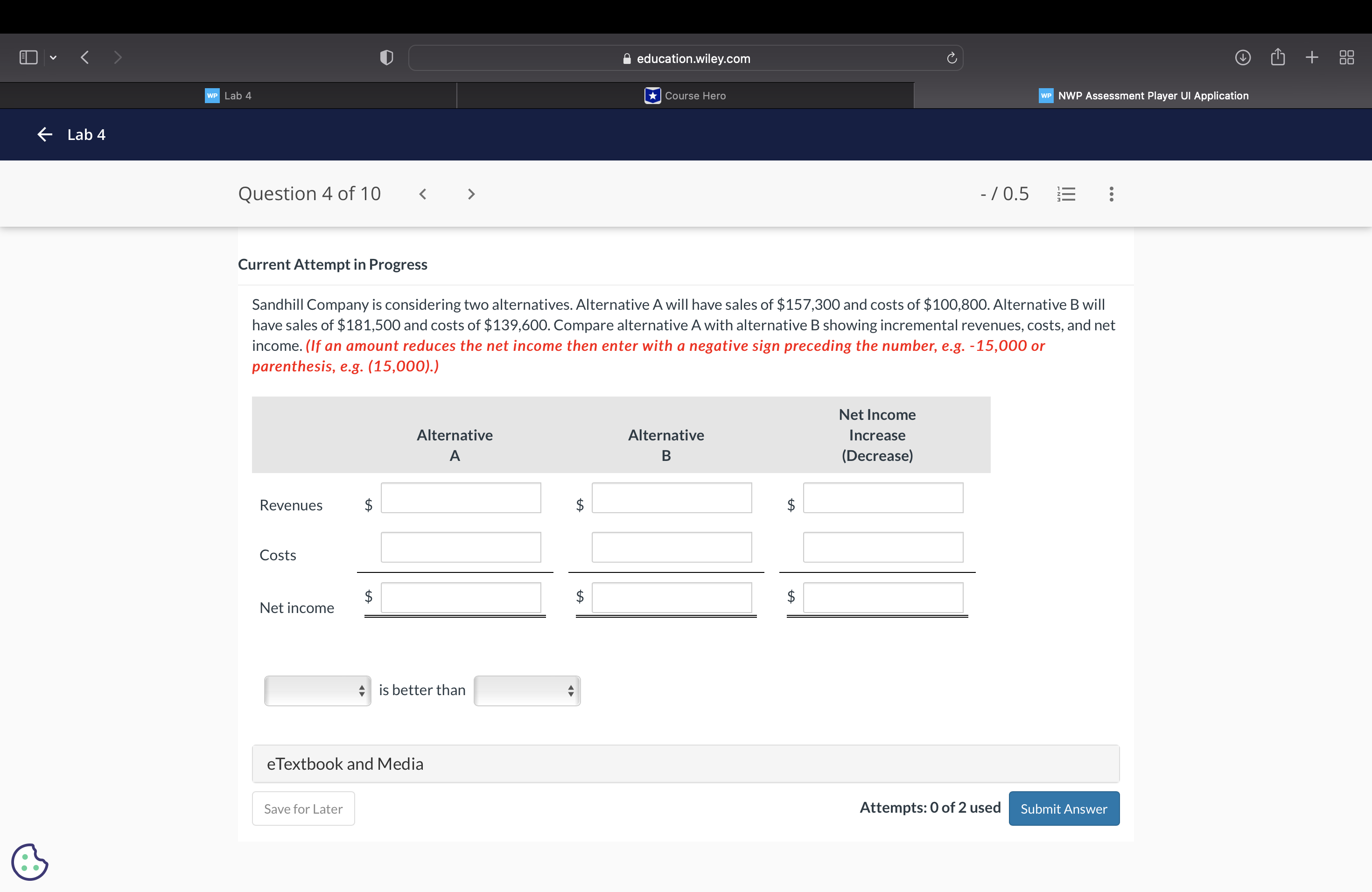 < > Lab 4 WP Lab 4 Question 4 of 10 <