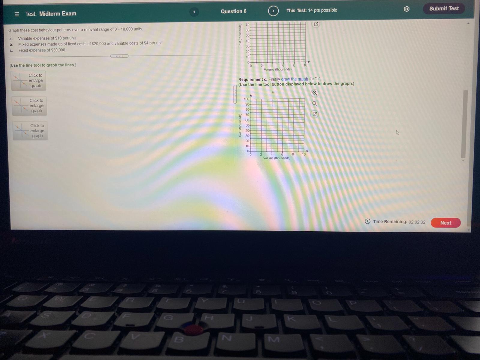 second pic is scrolled down =Test: Midterm Exam Question 6 This Test: