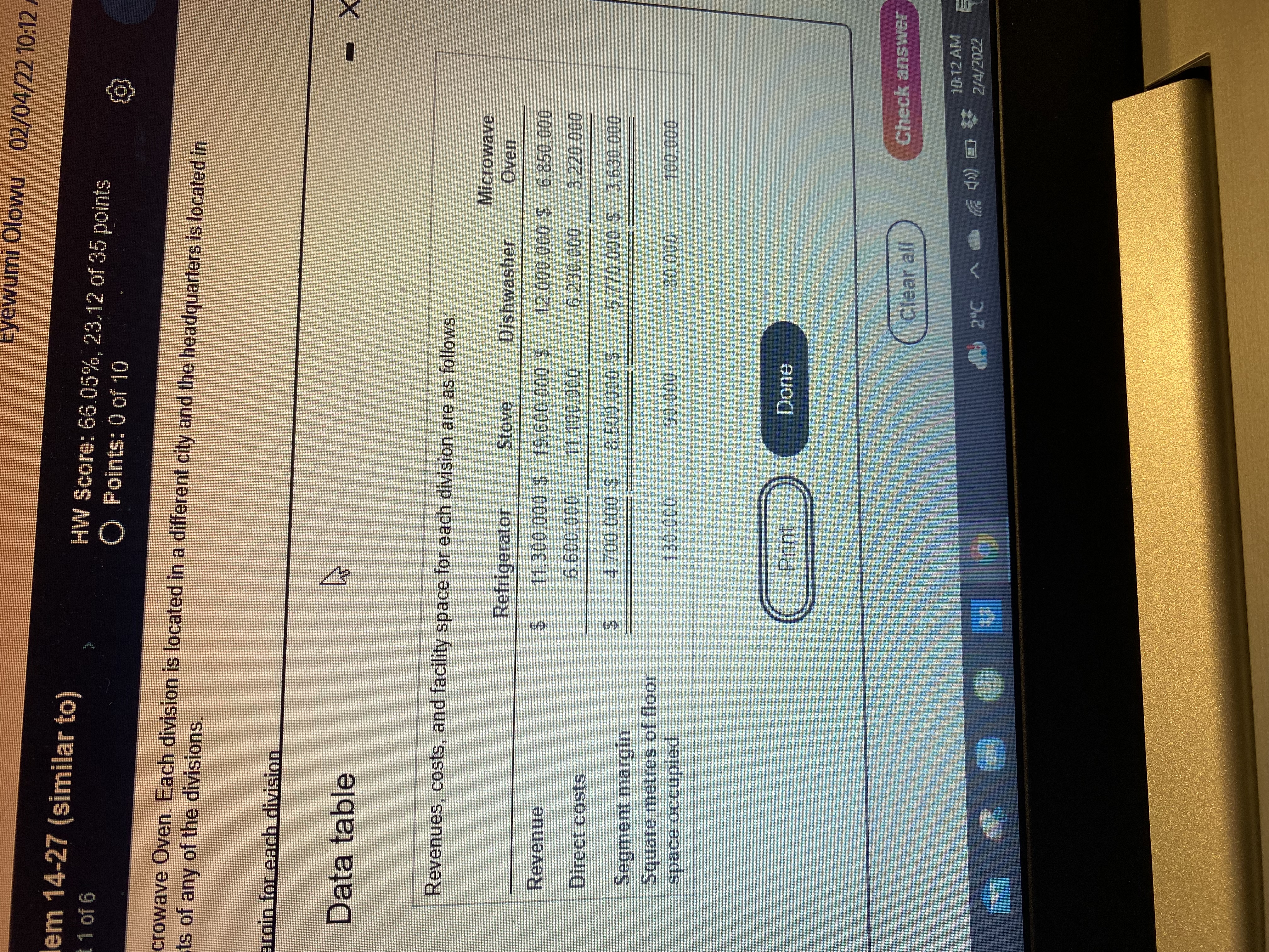 Chrome mathxl.com/Student/PlayerHomework.aspx?homeworkld=6157904048/questionld=7&flushed=false& cld=67900748centerwin=yes ADMN 3107, Winter 2022 Eyewumi Olowu 02/04/22 10:11 AM