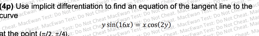 curve acEwan Cheat. MacEwan Test: Do Not C Cheat. MacEwan Test: