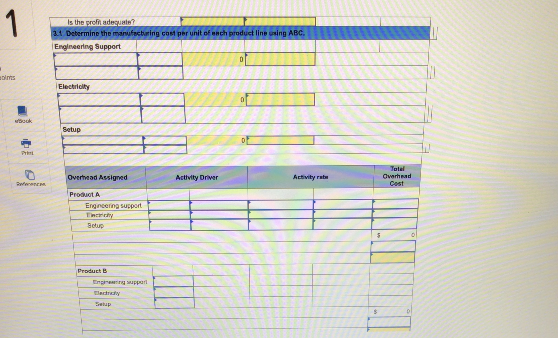 rate LO P1, P3, A1, A2 The following data are for the