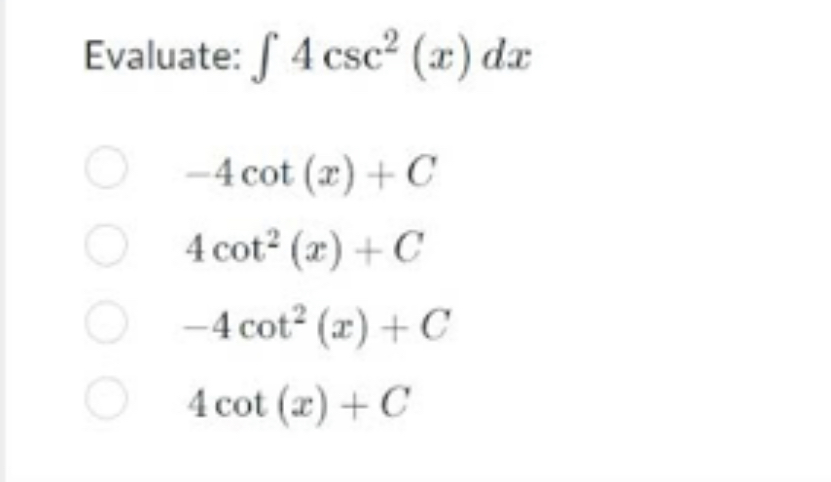 the left Reimann sum with n=4. Find the area. 5.2188 square units