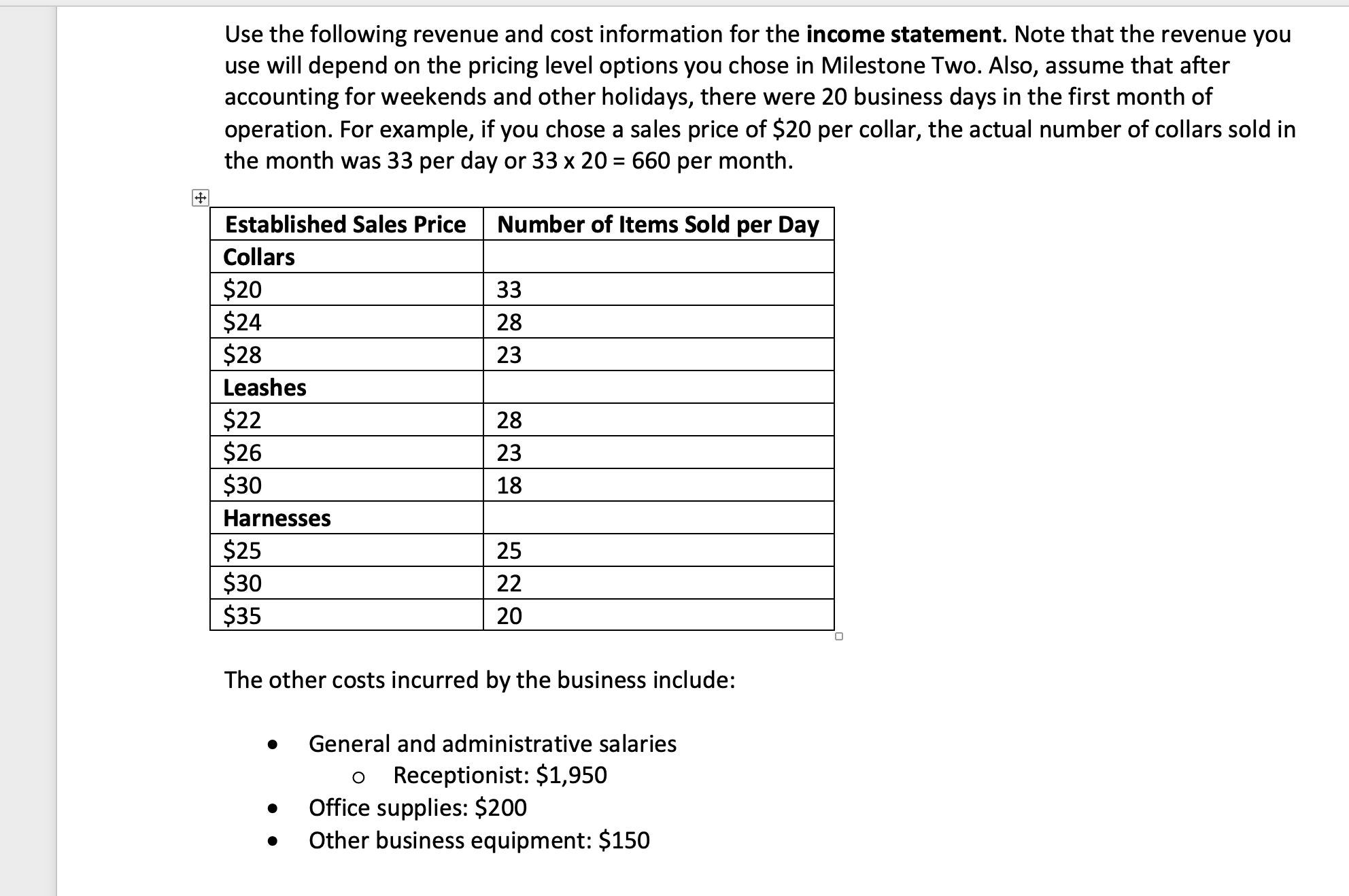 COLLARS LEASHES HARNESSES 8 Sales Price per Unit S 24.00 S 26.00
