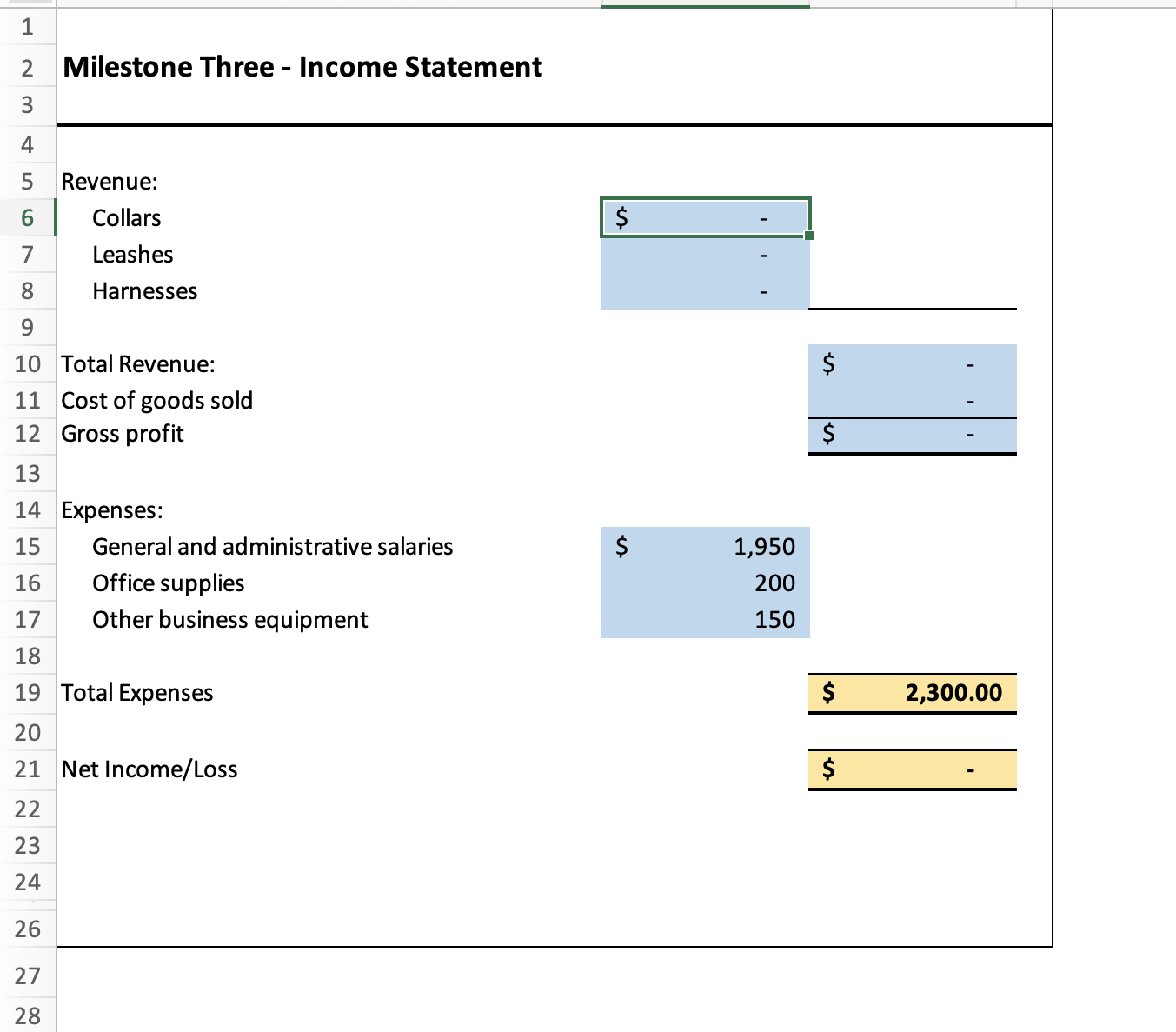 30.00 9 Variable Cost per Unit 9.10 12.10 14.60 11 Contribution Margin