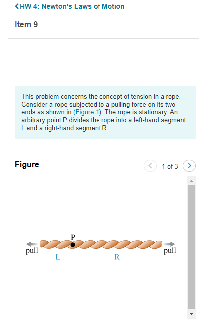 71, the tension in the upper rope. Express your answer in terms