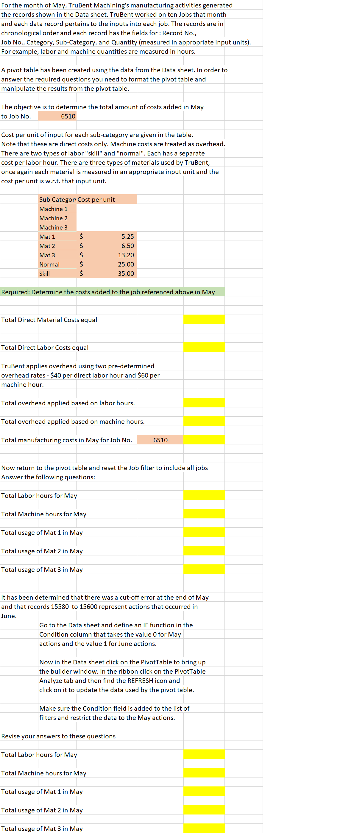 Labor 66.25 Normal 55 Skill 11.25 E] Machine 89.25 Machine 1 64.5