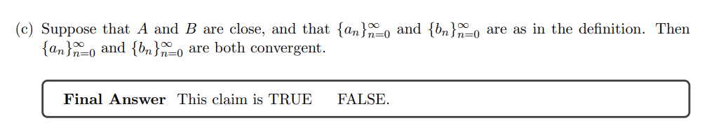 We define the following new concepts: i. We say that A is