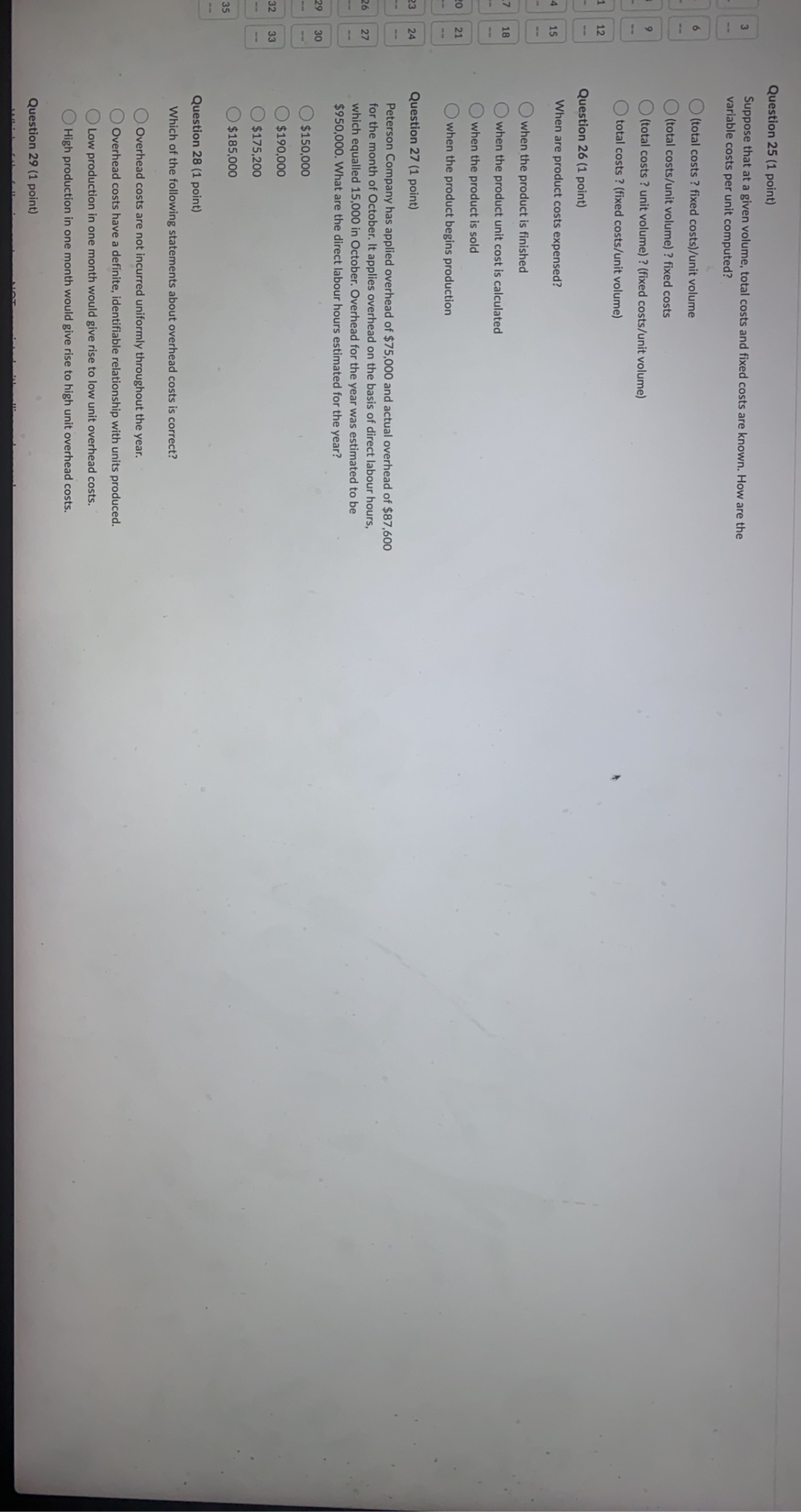 characteristic of step costs? 6 remain the same within the relevant range