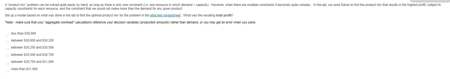 need help doing this one with explanation A "product mix" problem can