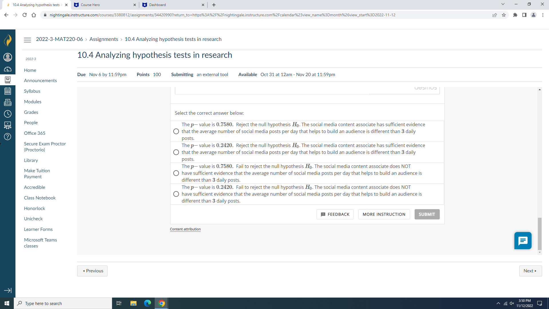 Analyzing hypothesis tests in research 2022-3 10.4 Analyzing hypothesis tests in research