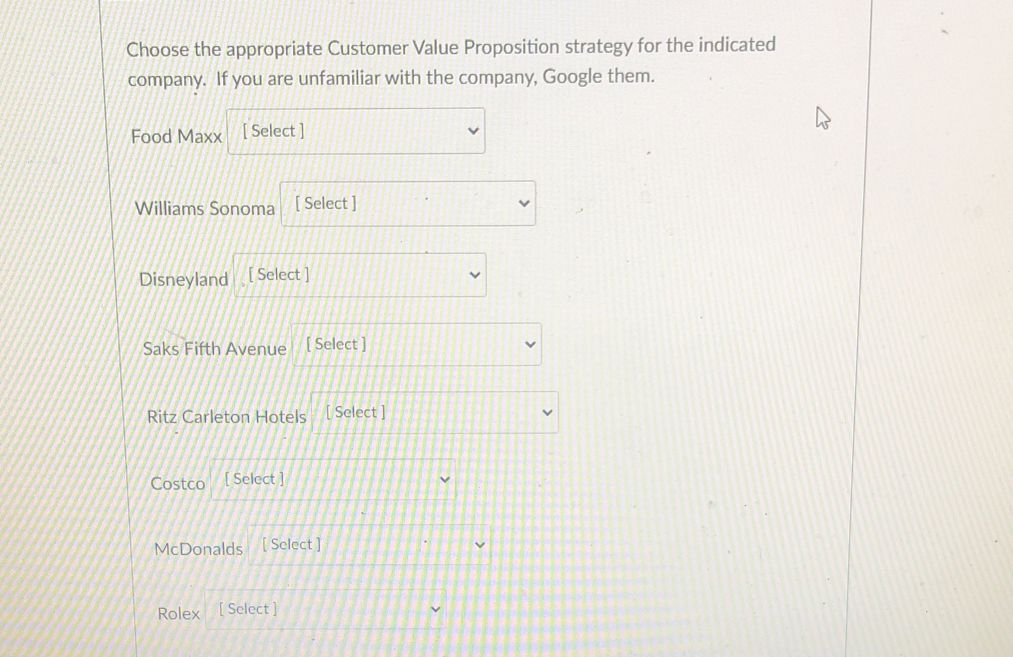 I need help on this one I'm stuck on it !! Choices