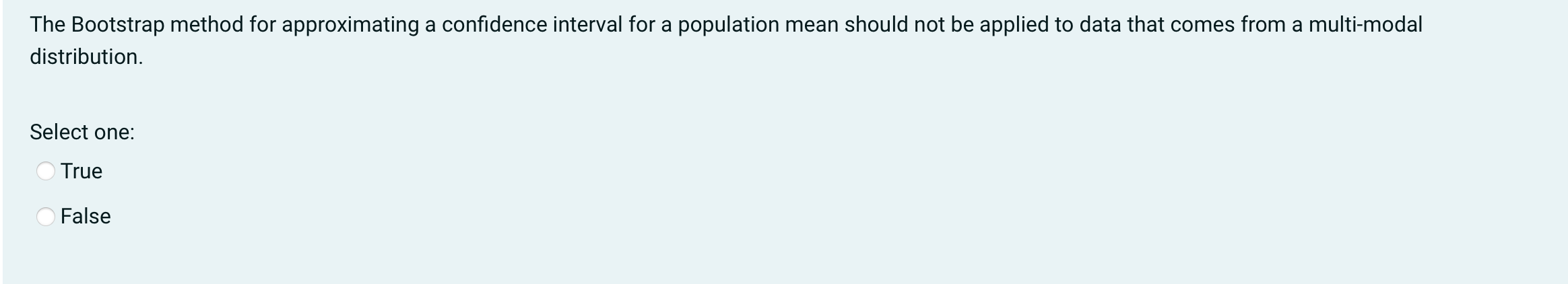 The Bootstrap method for approximationg a confidence interval for a population