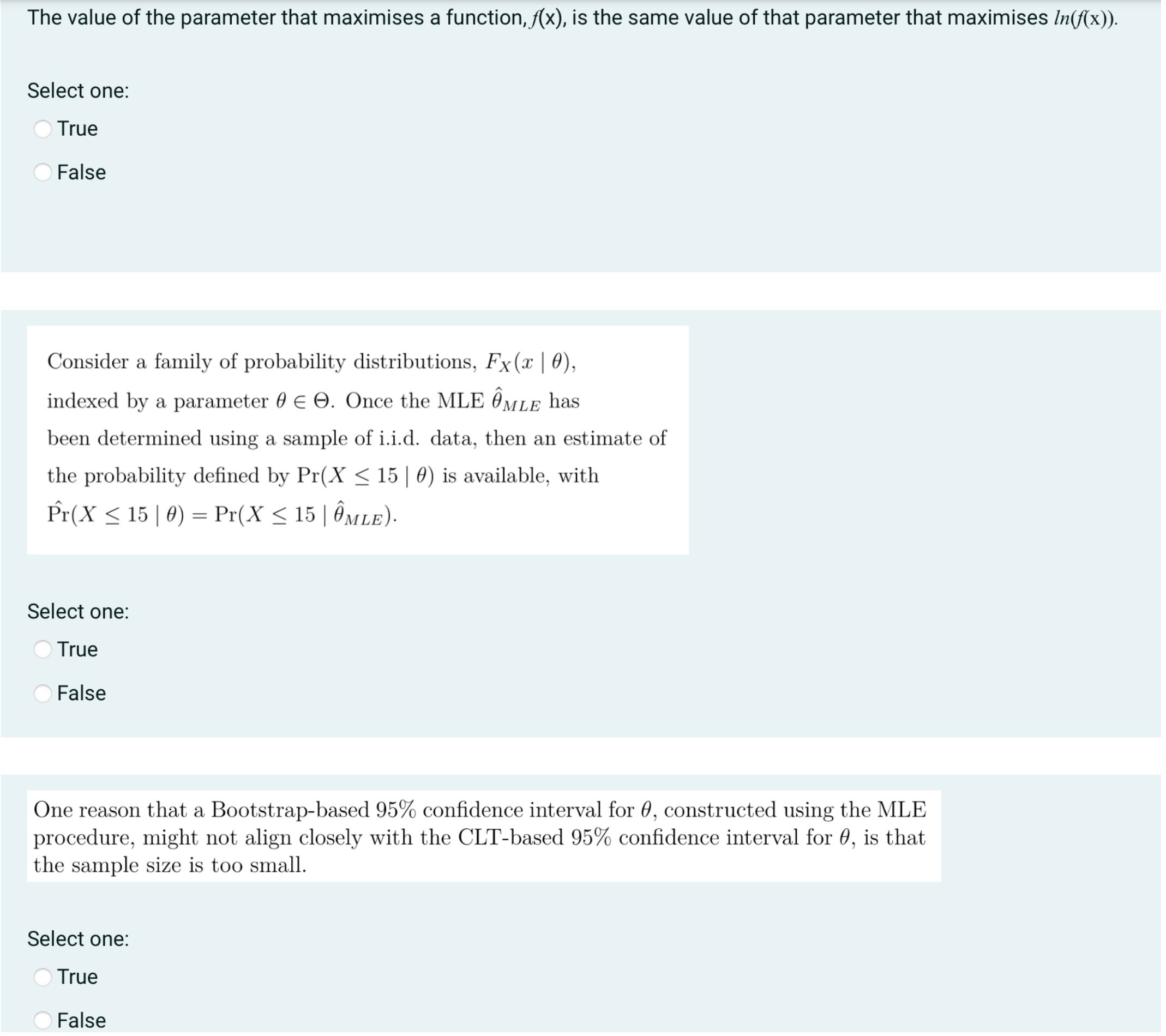 mean should not be applied to data that comes from a multi-modal