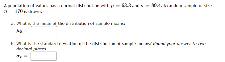 Hello guys how would you answer this question? A population of values