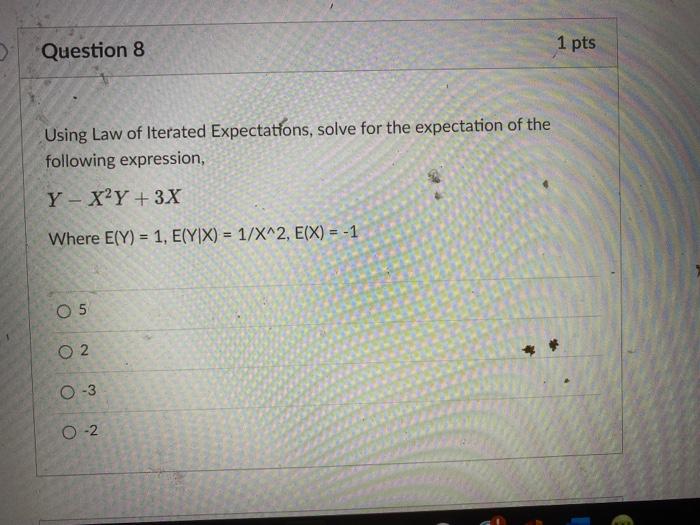 of the following statements that are TRUE O Y and X are