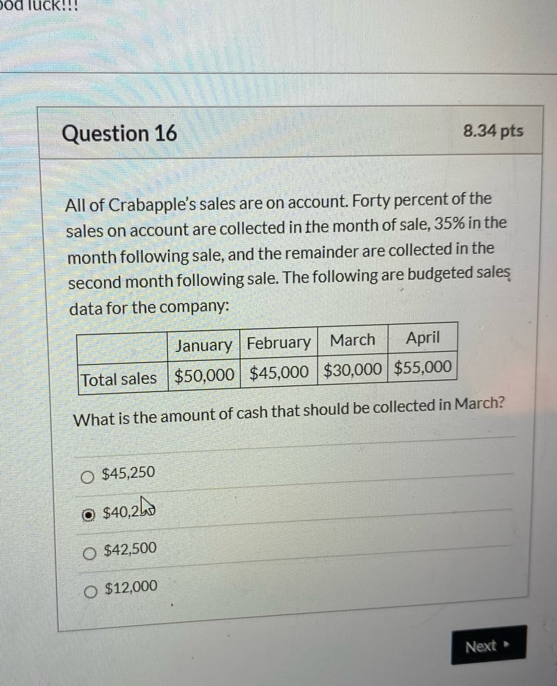 Please verify the answer, not sure if it is correct. od luck!