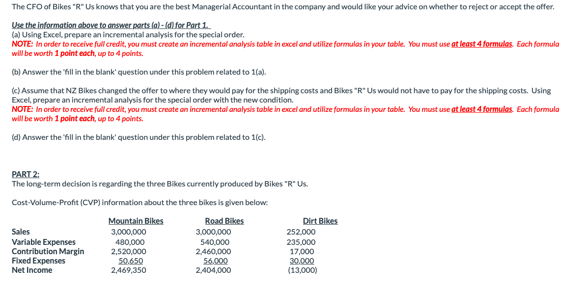 bicycles: Mountain Bikes, Road Bikes, and Dirt Bikes. Bikes "R" Us is
