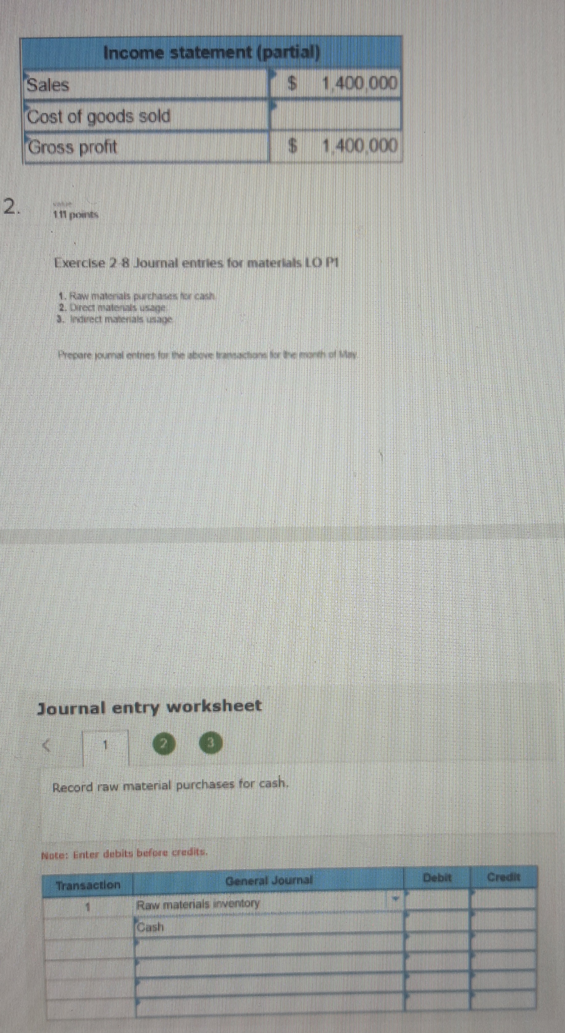 below/ The following Information is available for Lock Tite Company, which produces