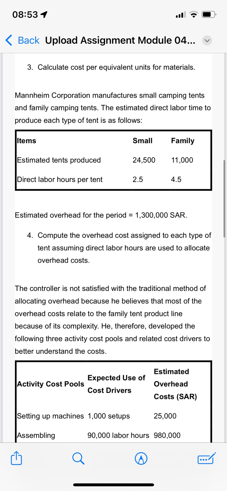 v Complete the following questions using Microsoft Excel. No other submission format
