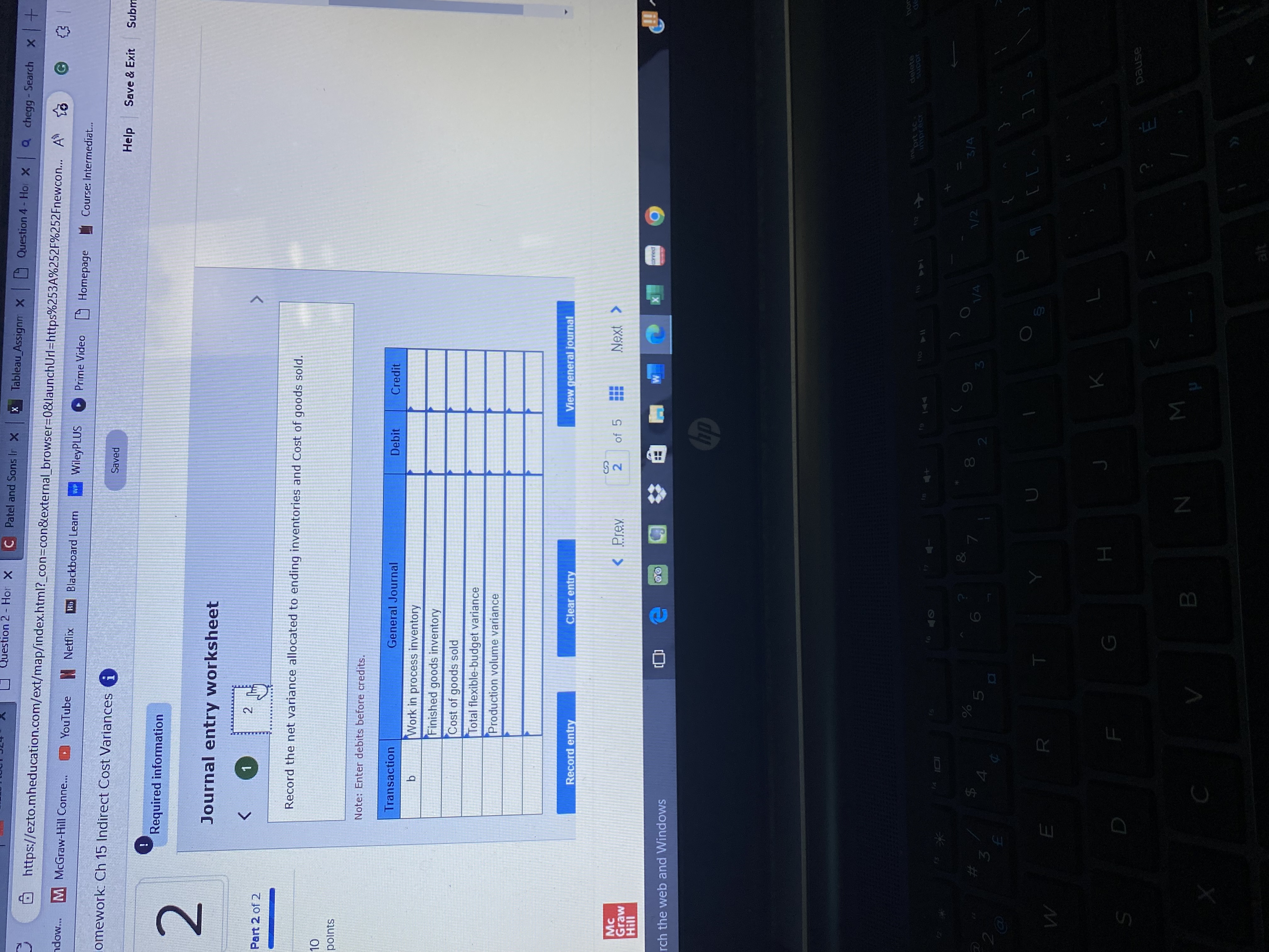 Hor X C Patel and Sons Ir x x Tableau Assign x