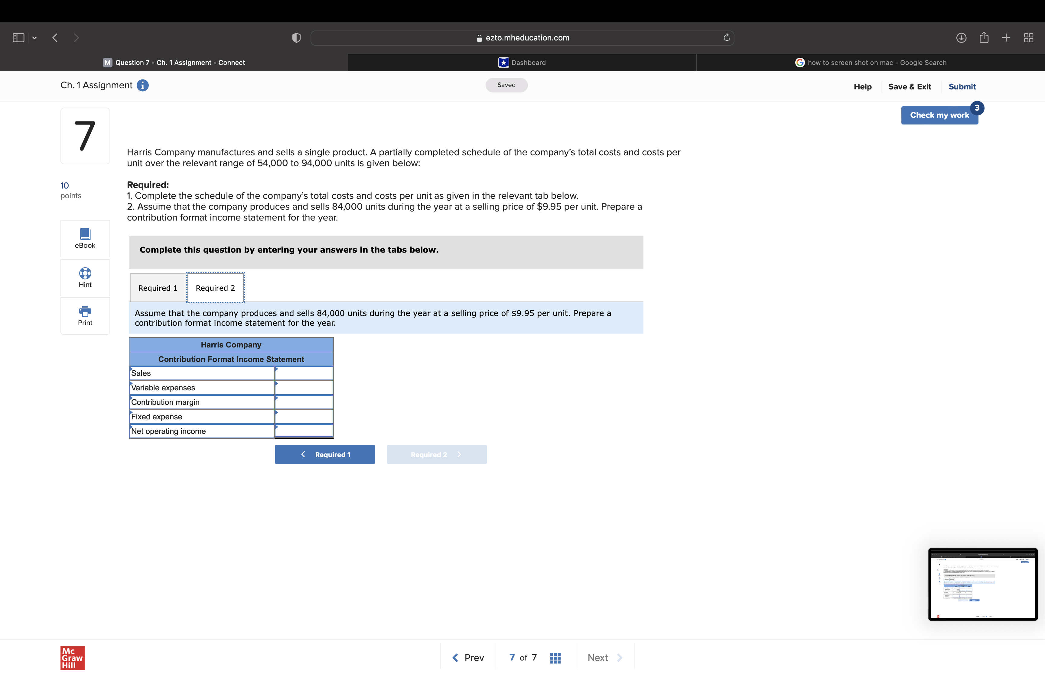 my work 6 Amount Number of units sold 11, 000 Selling price