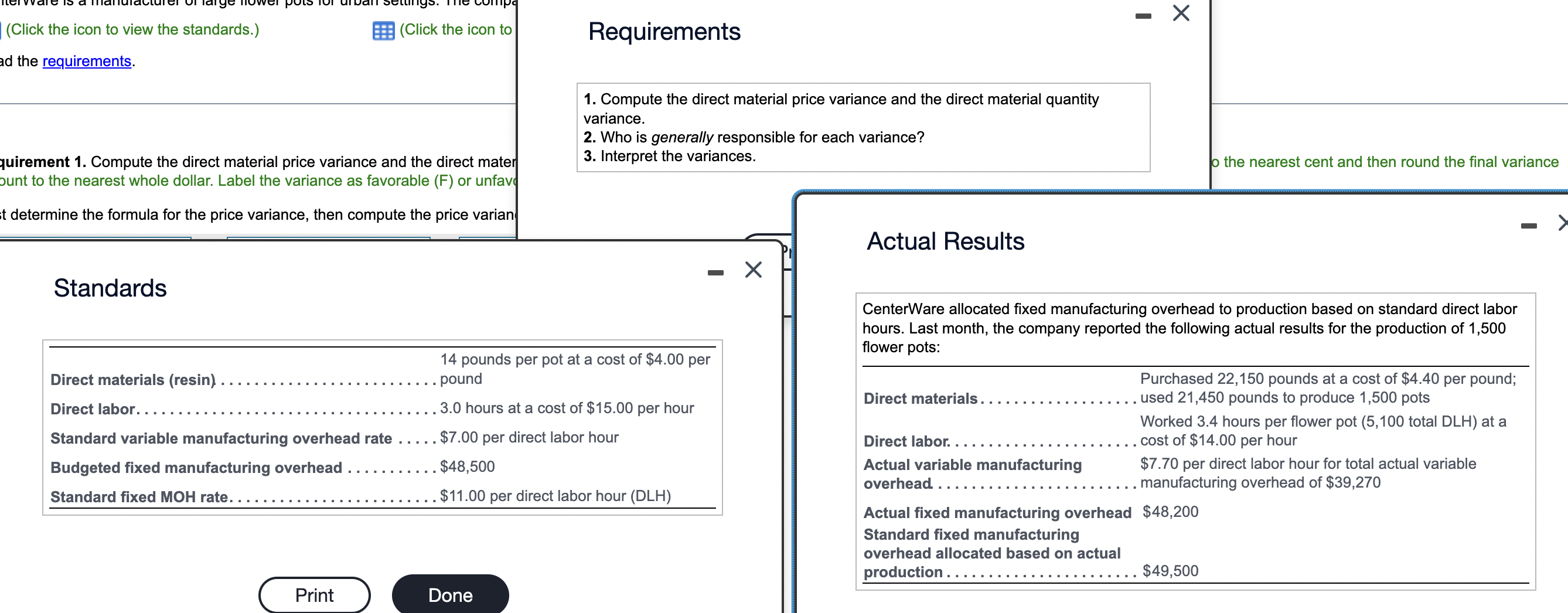 - X (Click the icon to view the standards.) (Click the