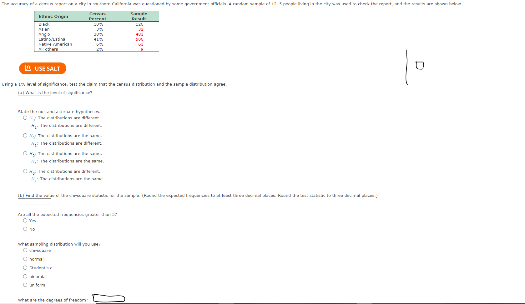 the sample test statistic. O P-value > 0.100 O 0.050 a, we