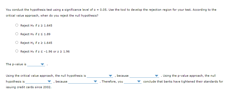 known Lenders tighten or loosen their standards for issuing credit as economic