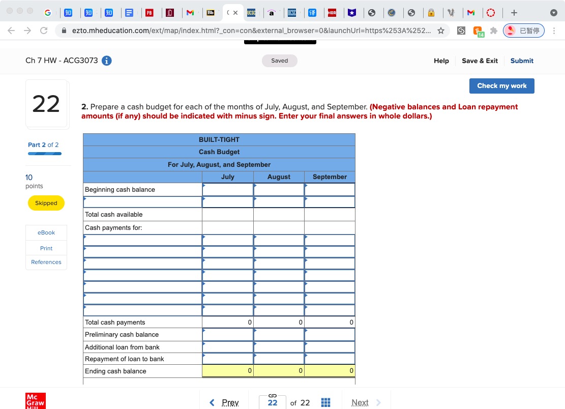 3 B V MO + ezto.mheducation.com/ext/map/index.html?_con=con&external_browser=0&launchUrl=https%253A%252... * Ch 7 HW - ACG3073