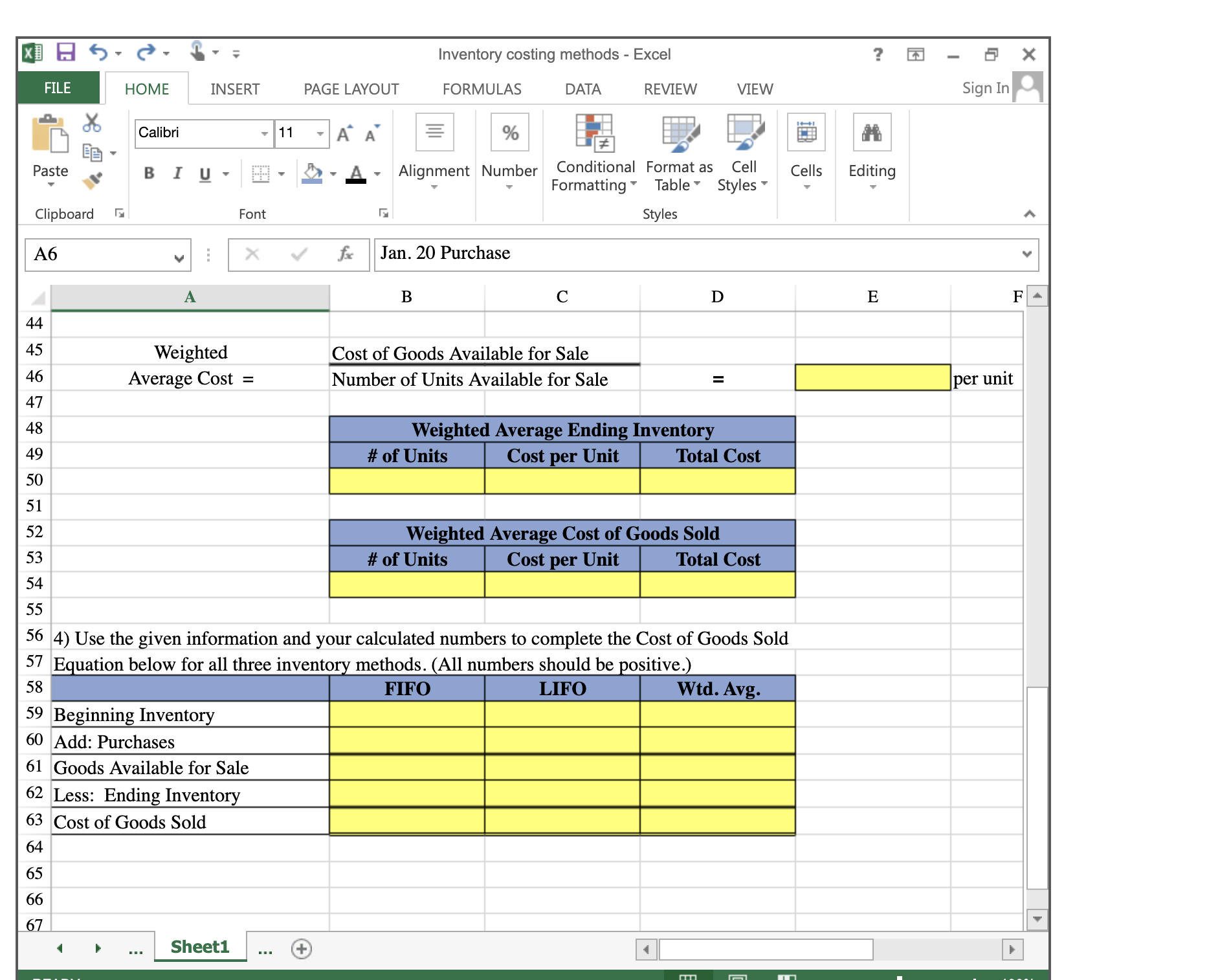 Format as Cell Cells Editing Formatting Table Styles Clipboard Font Styles Al