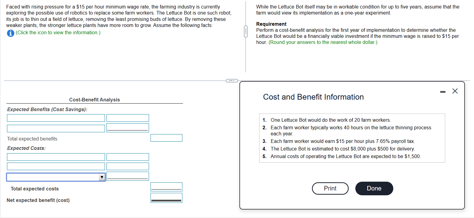 Faced with rising pressure for a $15 per hour minimum wage