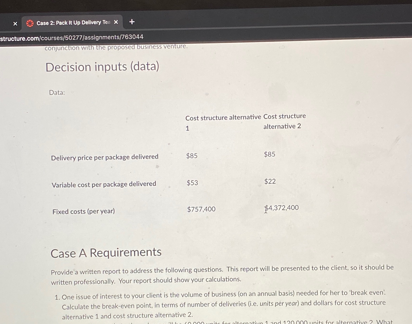 Just answer number 1 and please provide an explanation with the answer