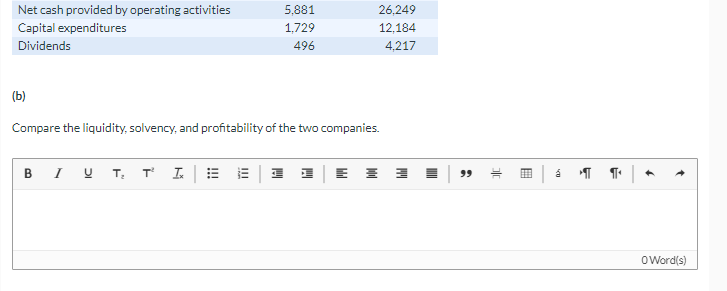 Target and Wal-Mart for 2020 are presented here (in millions). Target Wal-Mart