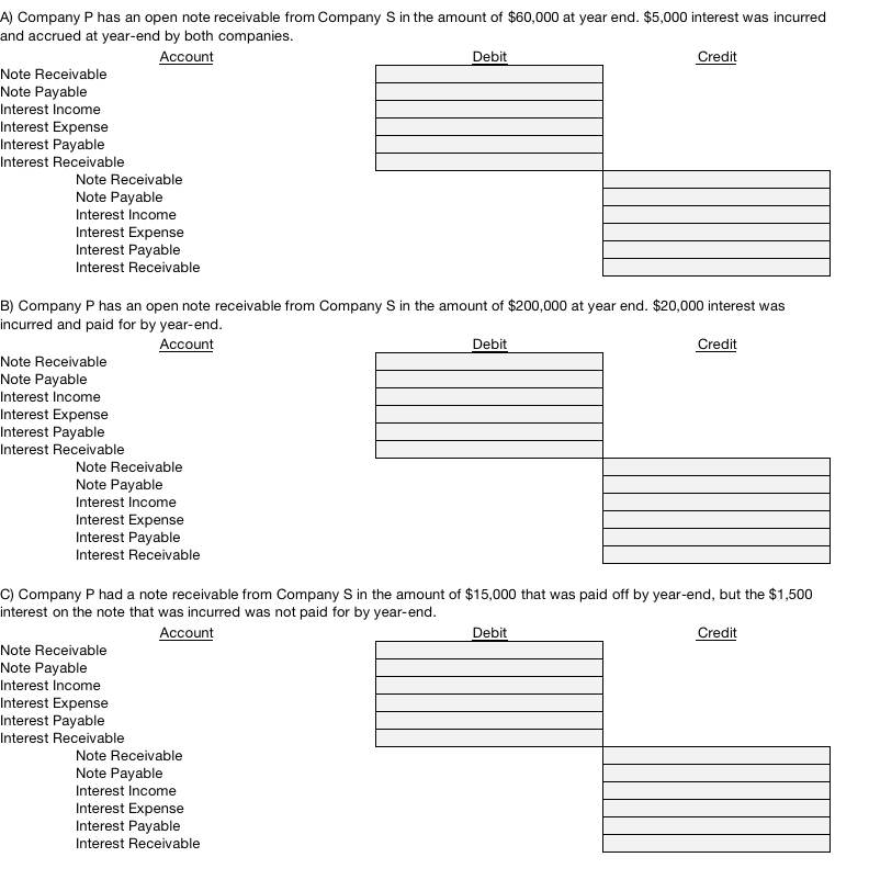 I need helps to solve these problems. please, help. A) Company P