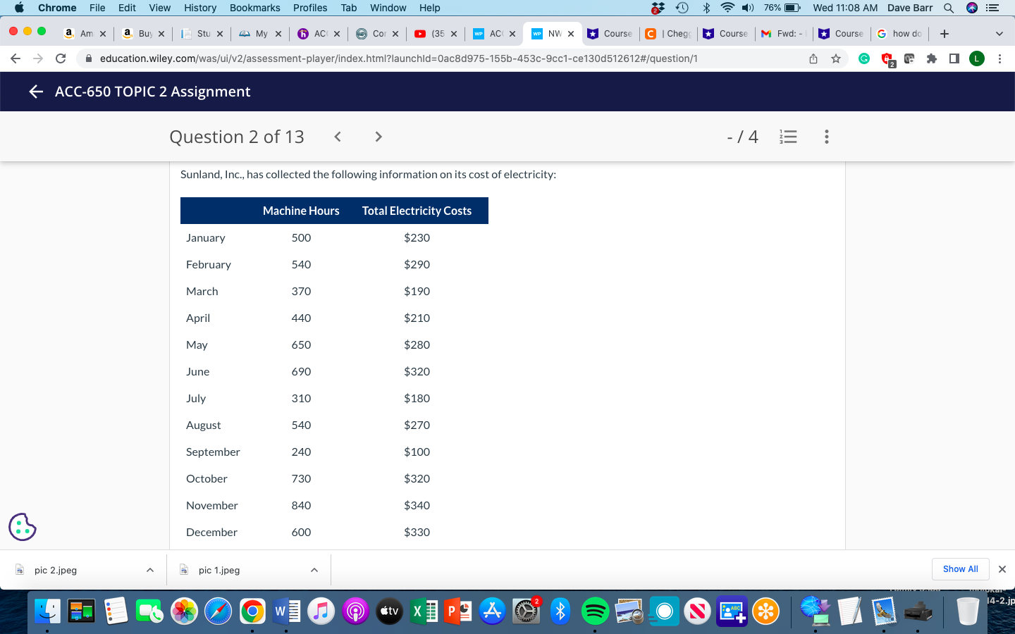  Chrome File Edit View History Bookmarks Profiles Tab Window Help 8