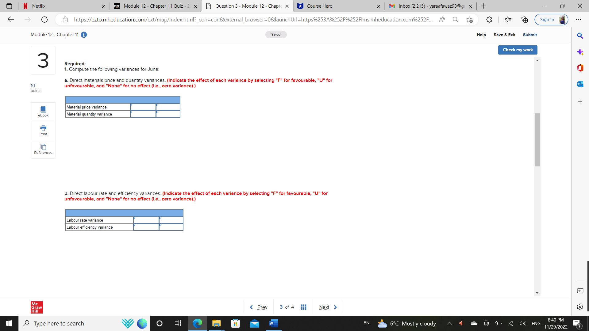 2 x Question 3 - Module 12 - Chapte X Course Hero