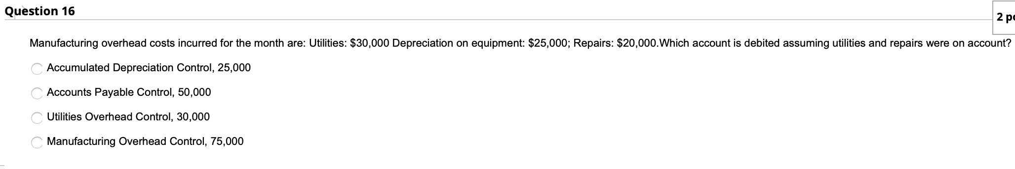 Can you please help me answer some multi choice :) Question 16