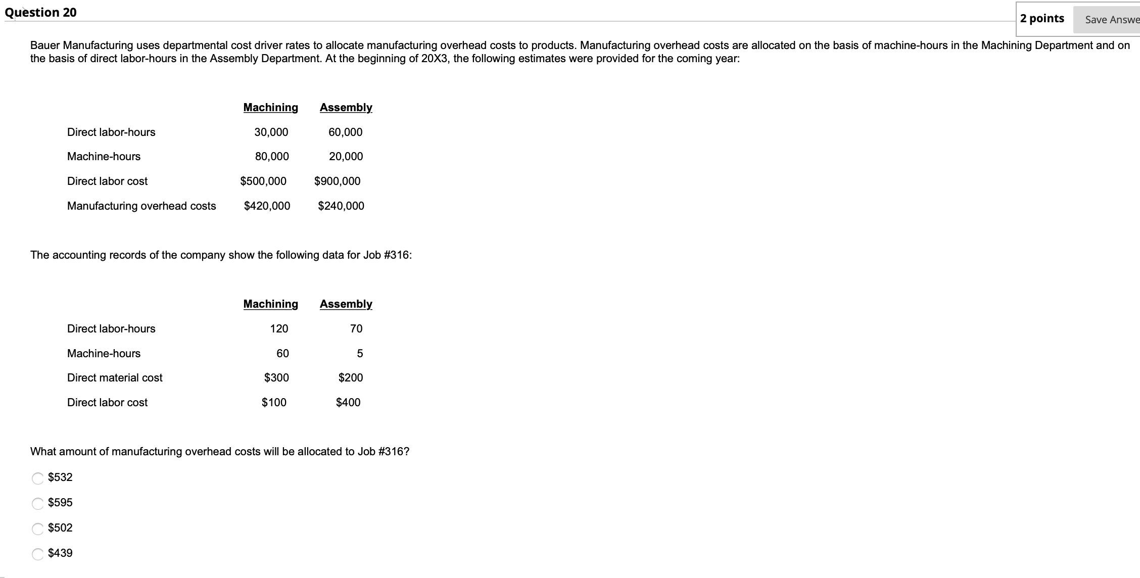 50,000 "' Utilities Overhead Control, 30,000 A Manufacturing Overhead Control, 75,000 Question