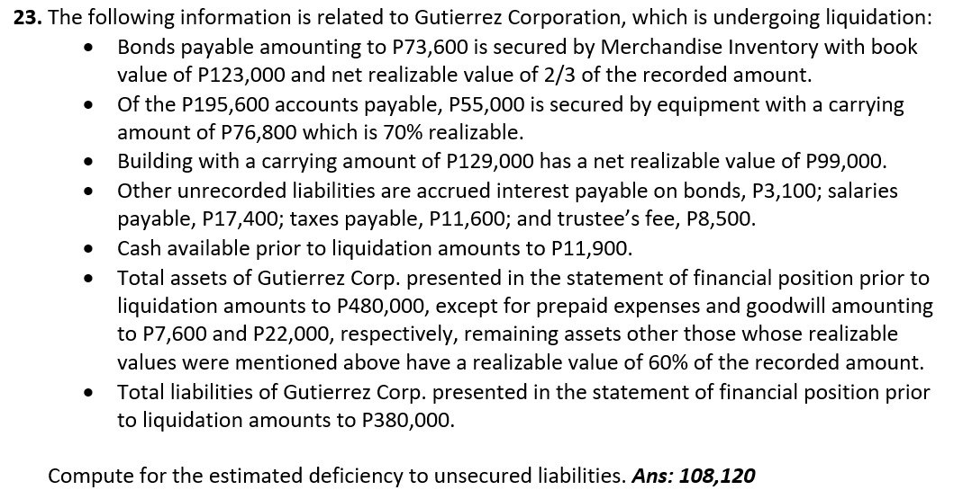 21-23 21. Basty, Angel, and Zoe are partners sharing profits equally. On