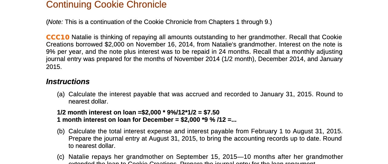 Continuing Cookie Chronicle (Note: This is a continuation of the Cookie